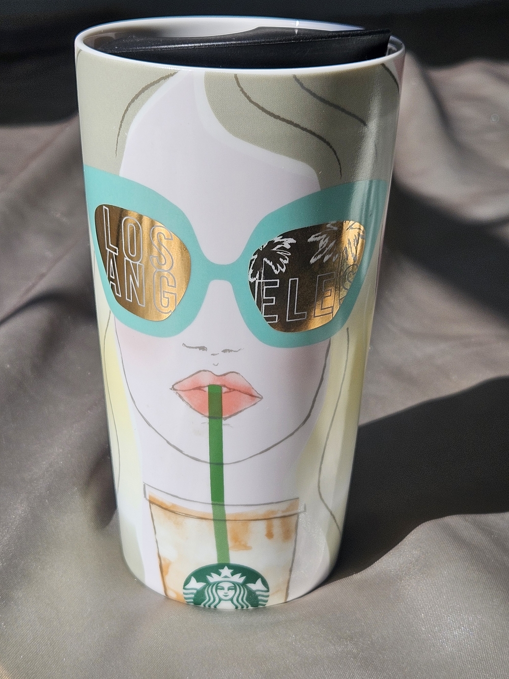 Starbucks Store Los Angeles Ceramic Double Wall Traveler - 12 oz - Released 2016
